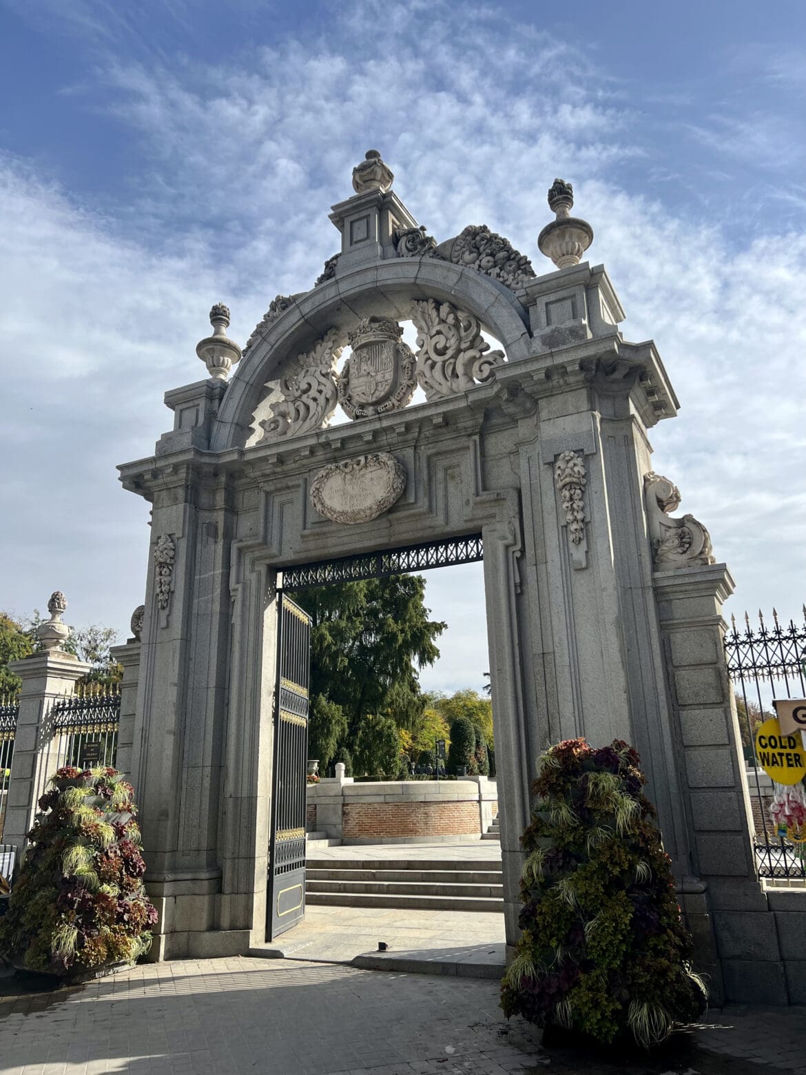 Retiro Park Gate, the entrance to the park Retiro Park