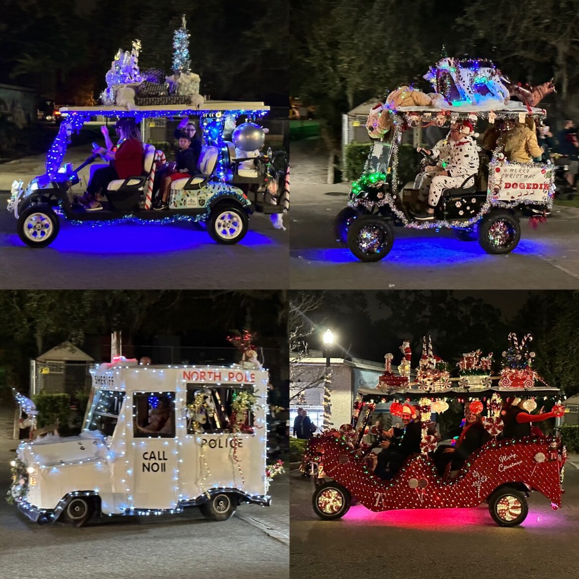 Dunedin Christmas Golf Cart Parade (2022) The Bulkhead Seat