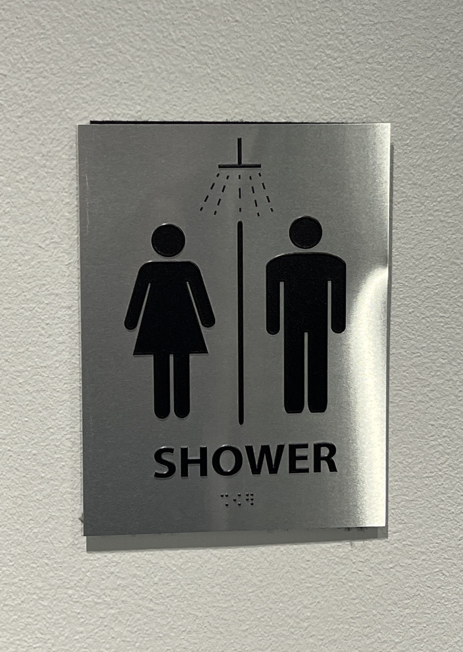 Amex LAS Shower Sign
