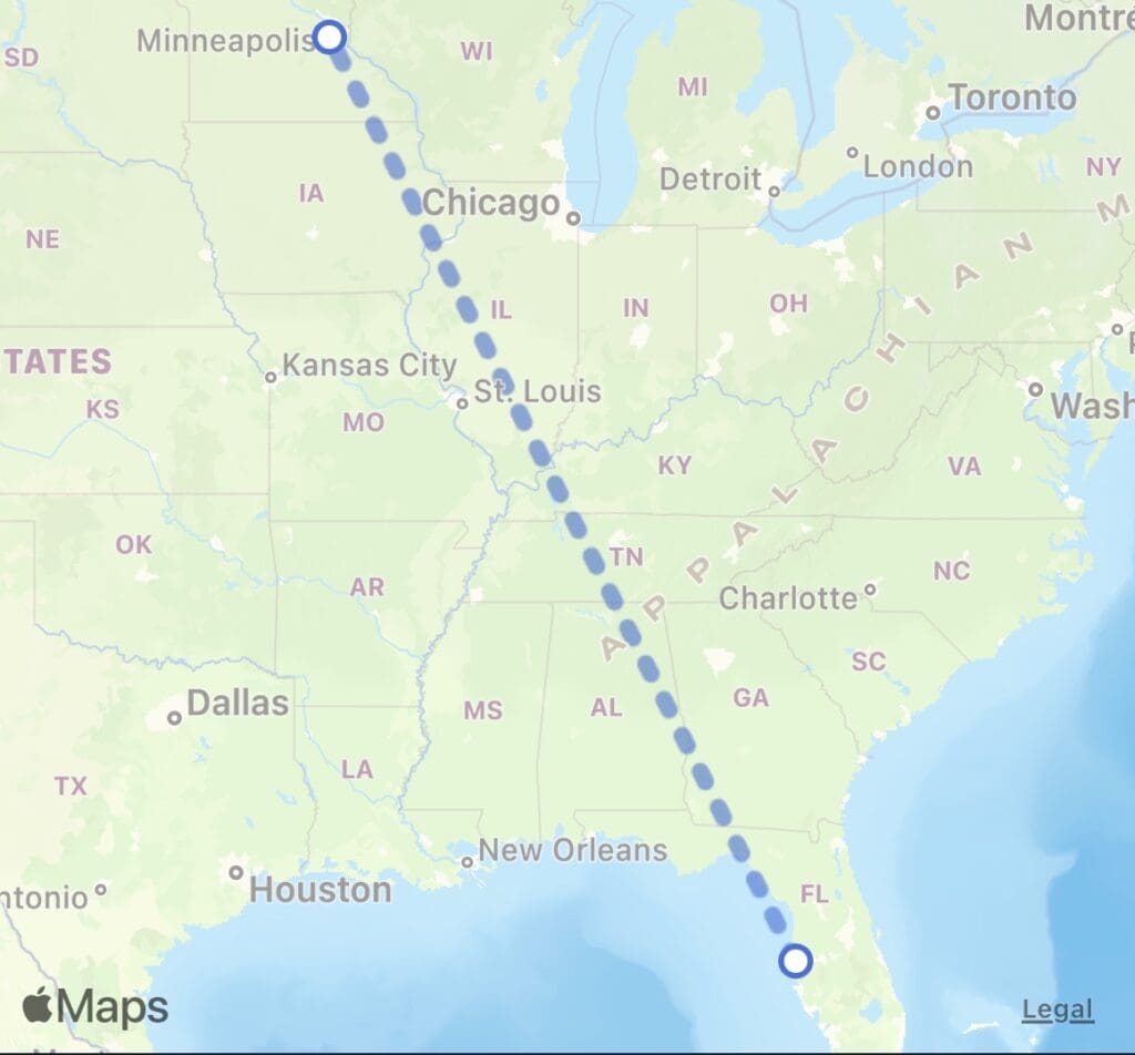 The Dash for Platinum Positioning Flight TPA to MSP The Bulkhead Seat