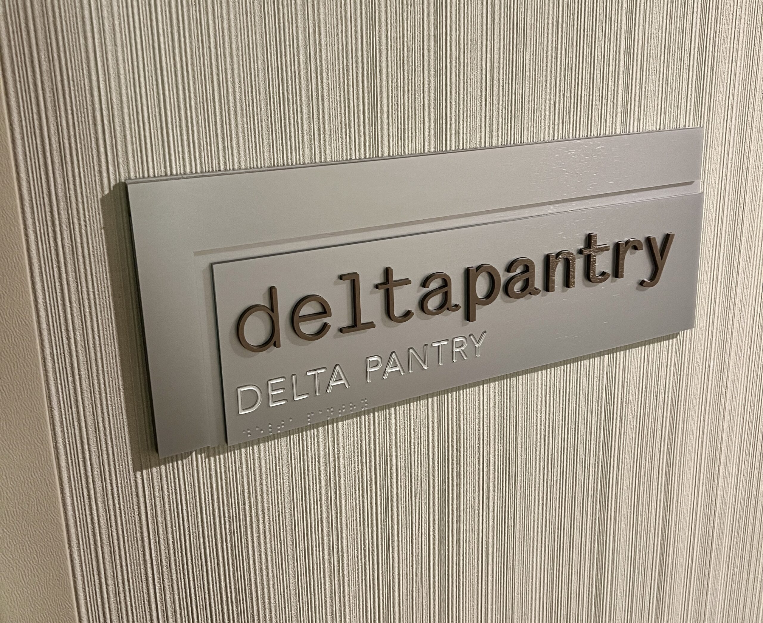 Delta RTP Pantry Sign