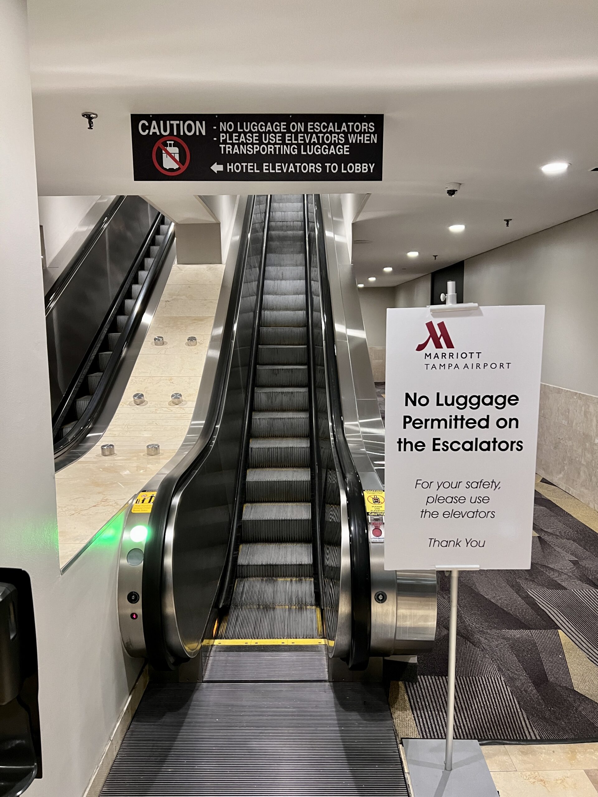 TPA Marriott Escalator