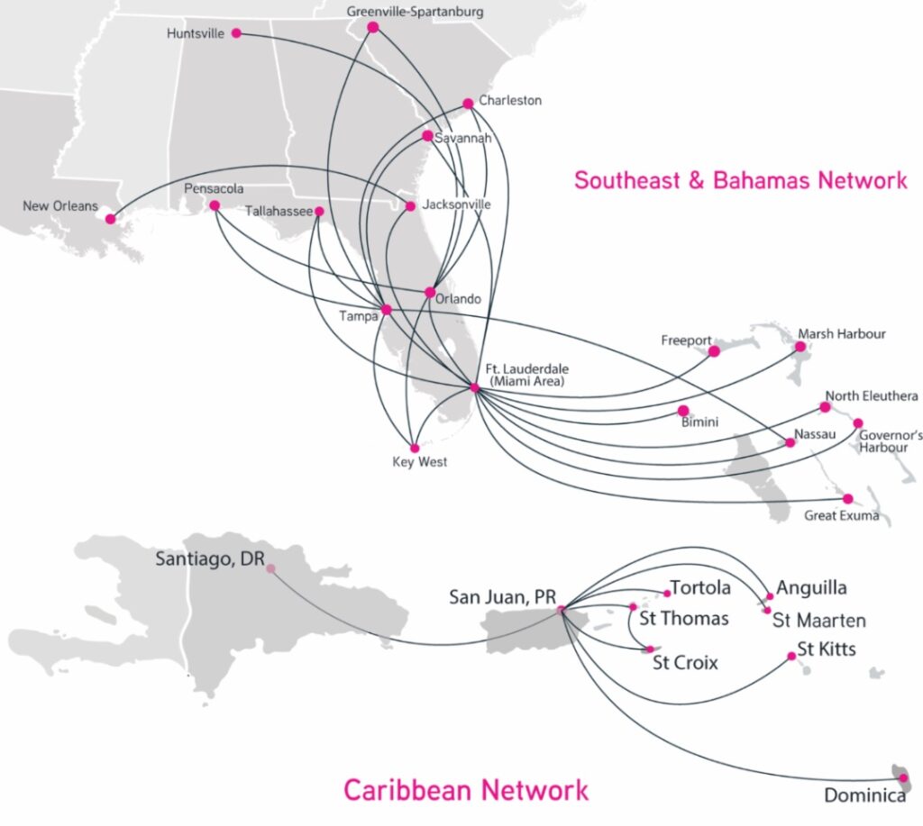 Silver Airways Routes