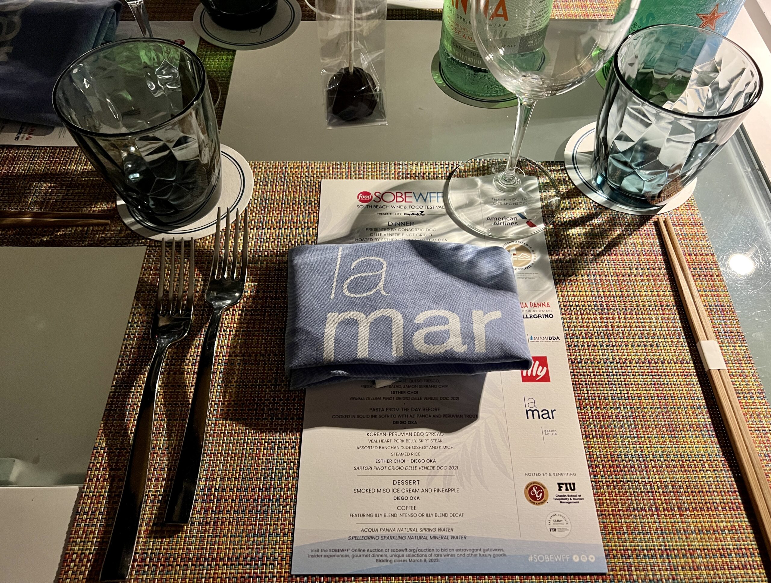 SOBE La Mar Dinner
