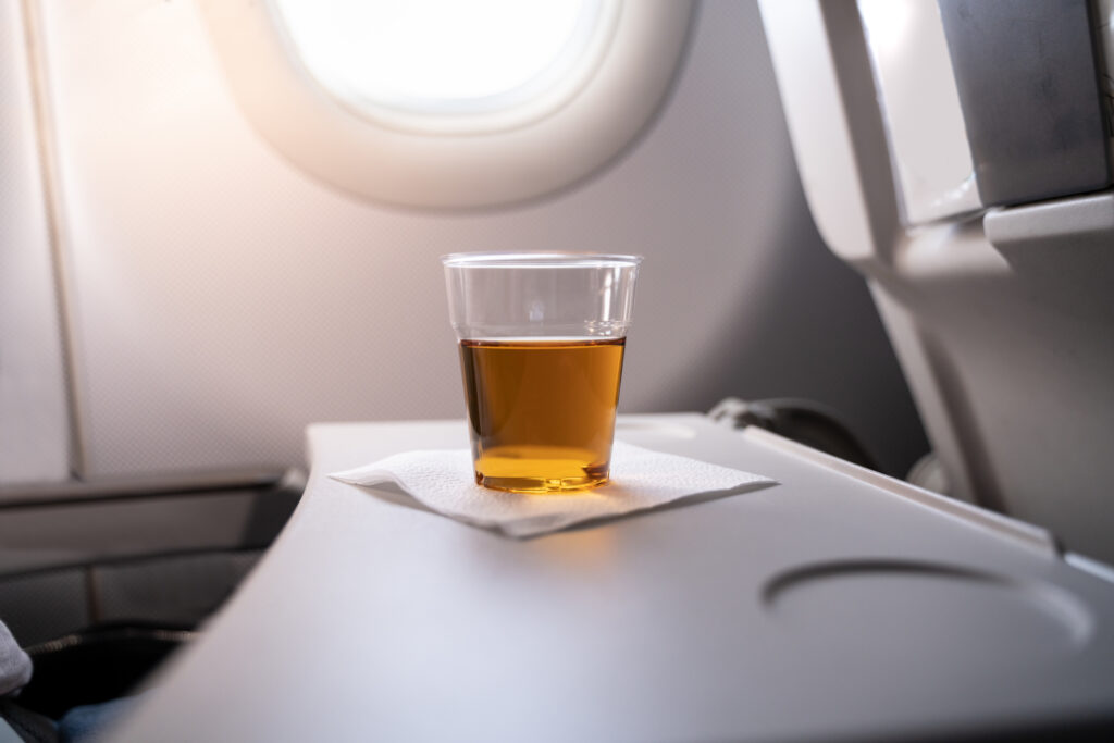 Alcohol on Plane