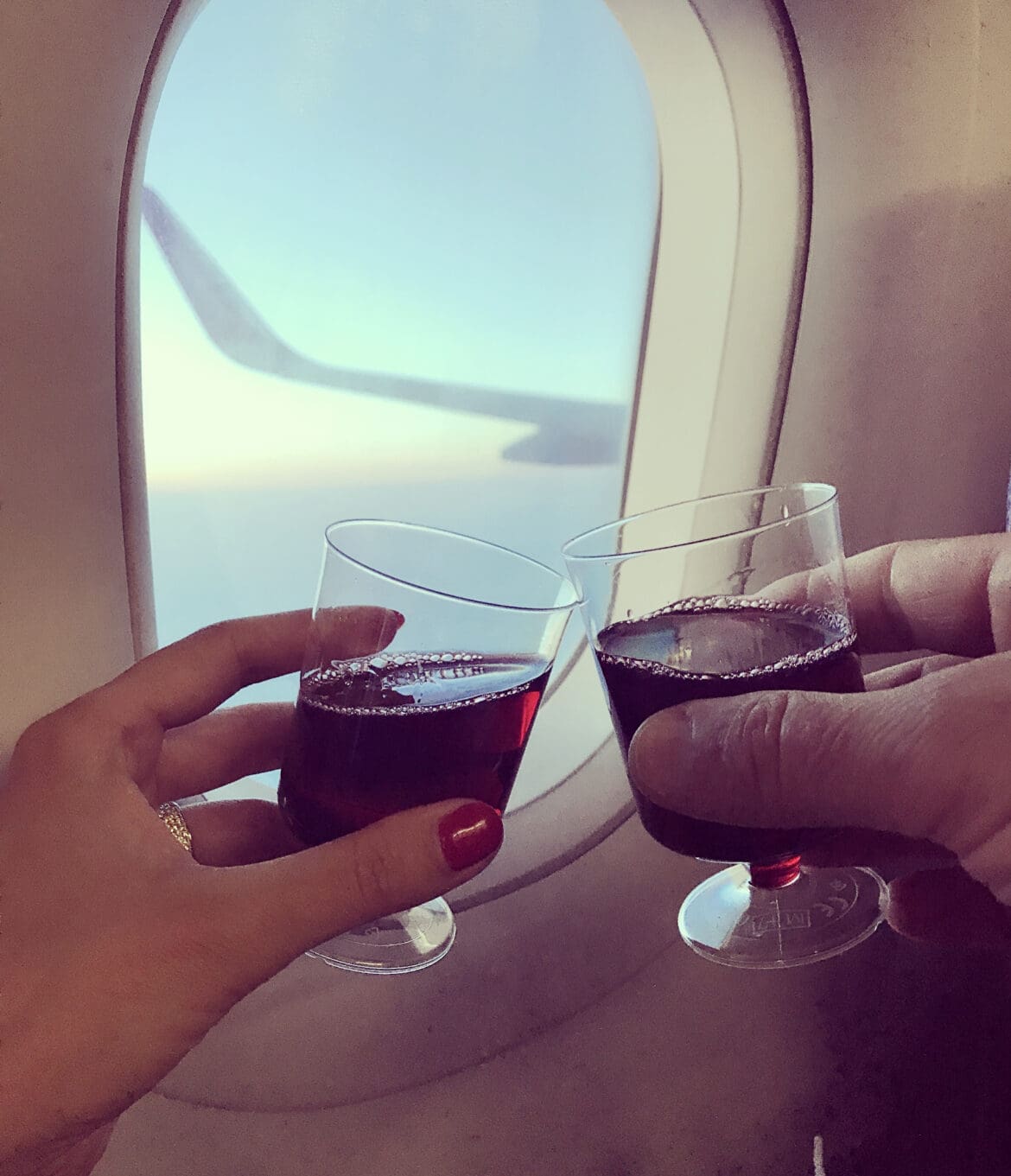 Drinks on Plane