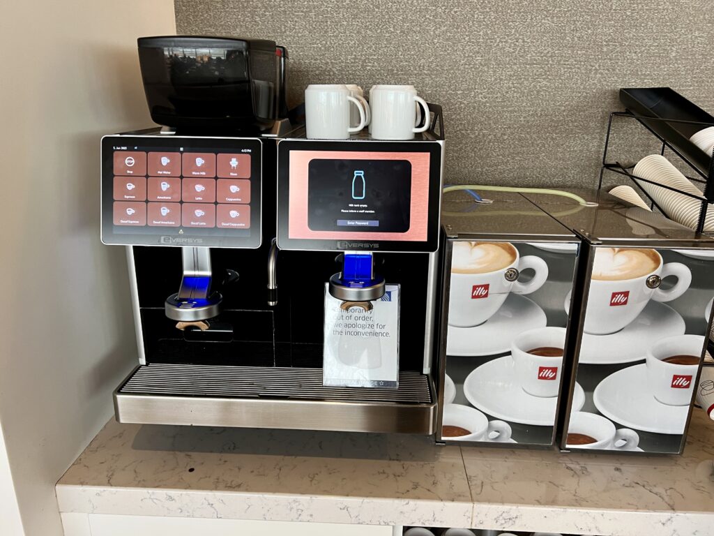 United Club BOS Coffee Machine