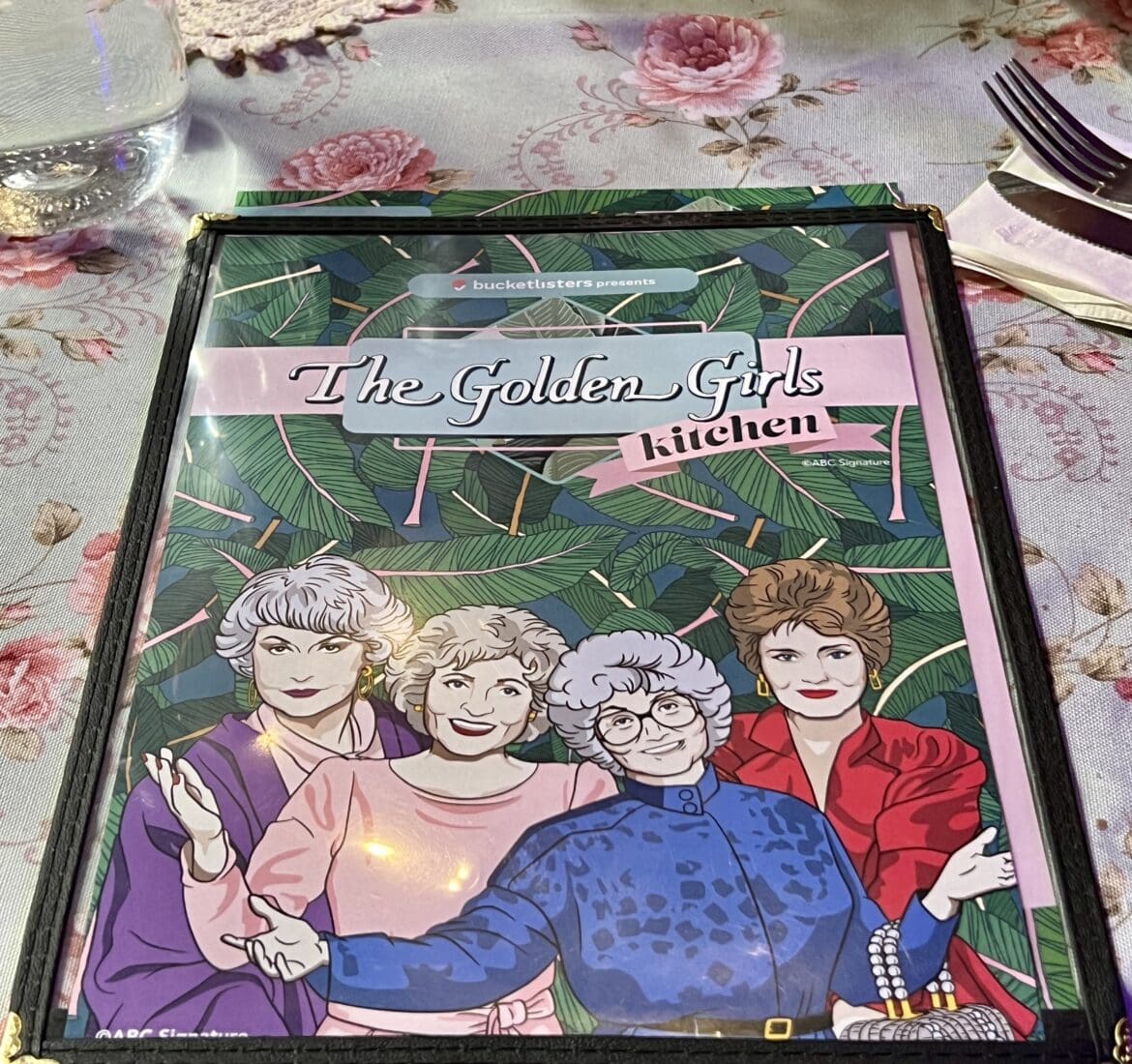 Golden Girls Menu Cover