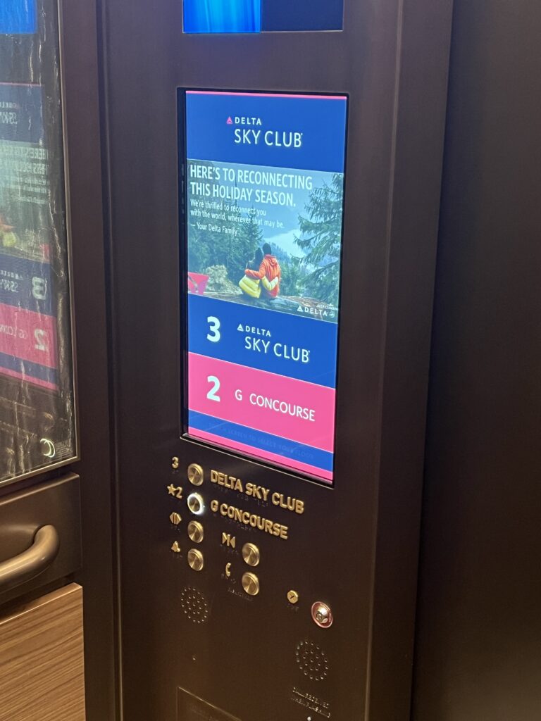 Delta Sky Club MSP Elevators