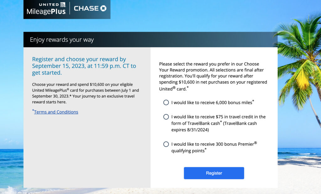 Chase Offer