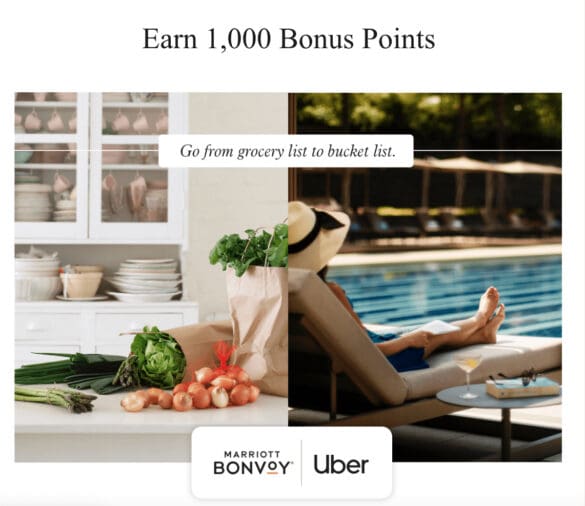 Promo Earn 1,000 Marriott Bonvoy® Points With Uber Eats Grocery Delivery The Bulkhead Seat