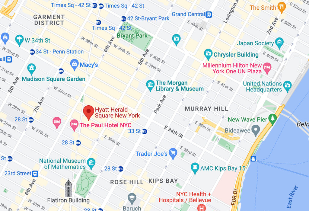 Hyatt Herald Square Map