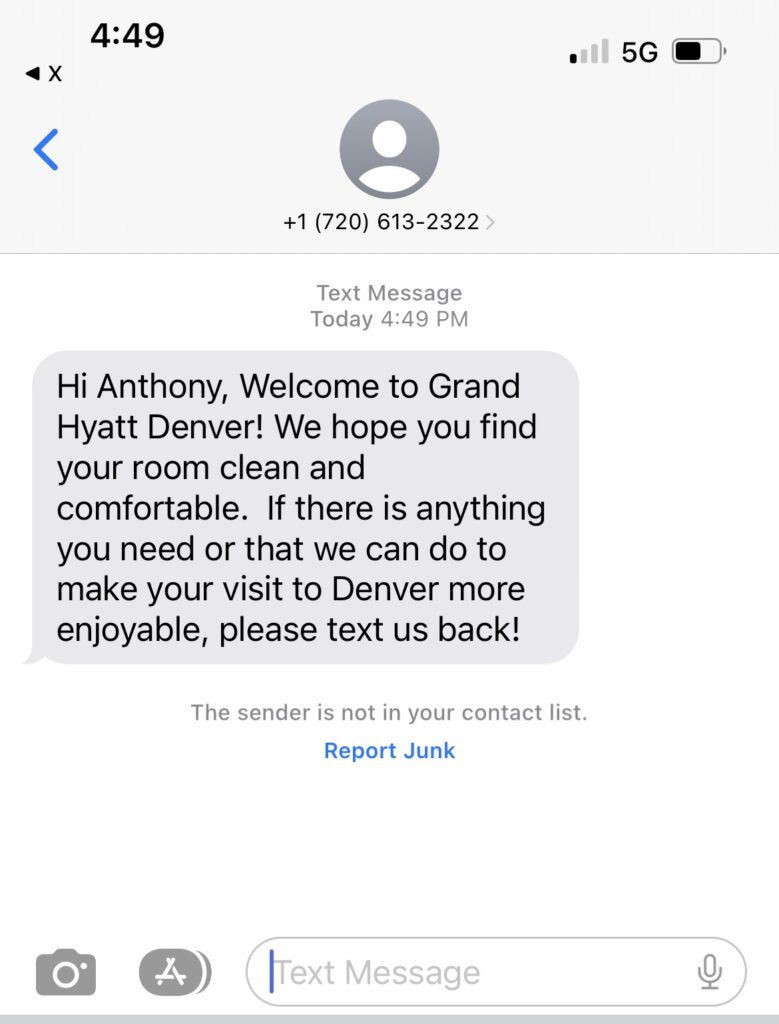 Grand Hyatt Denver Text