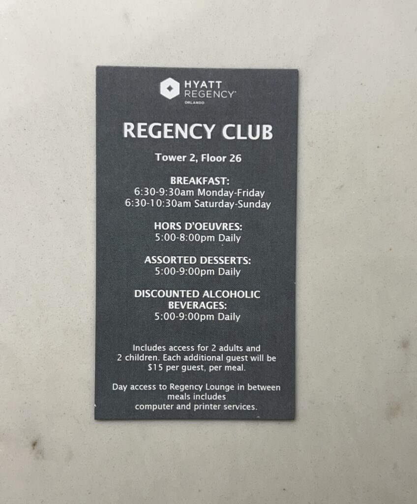 Hyatt Regency Orlando Regency Club 1