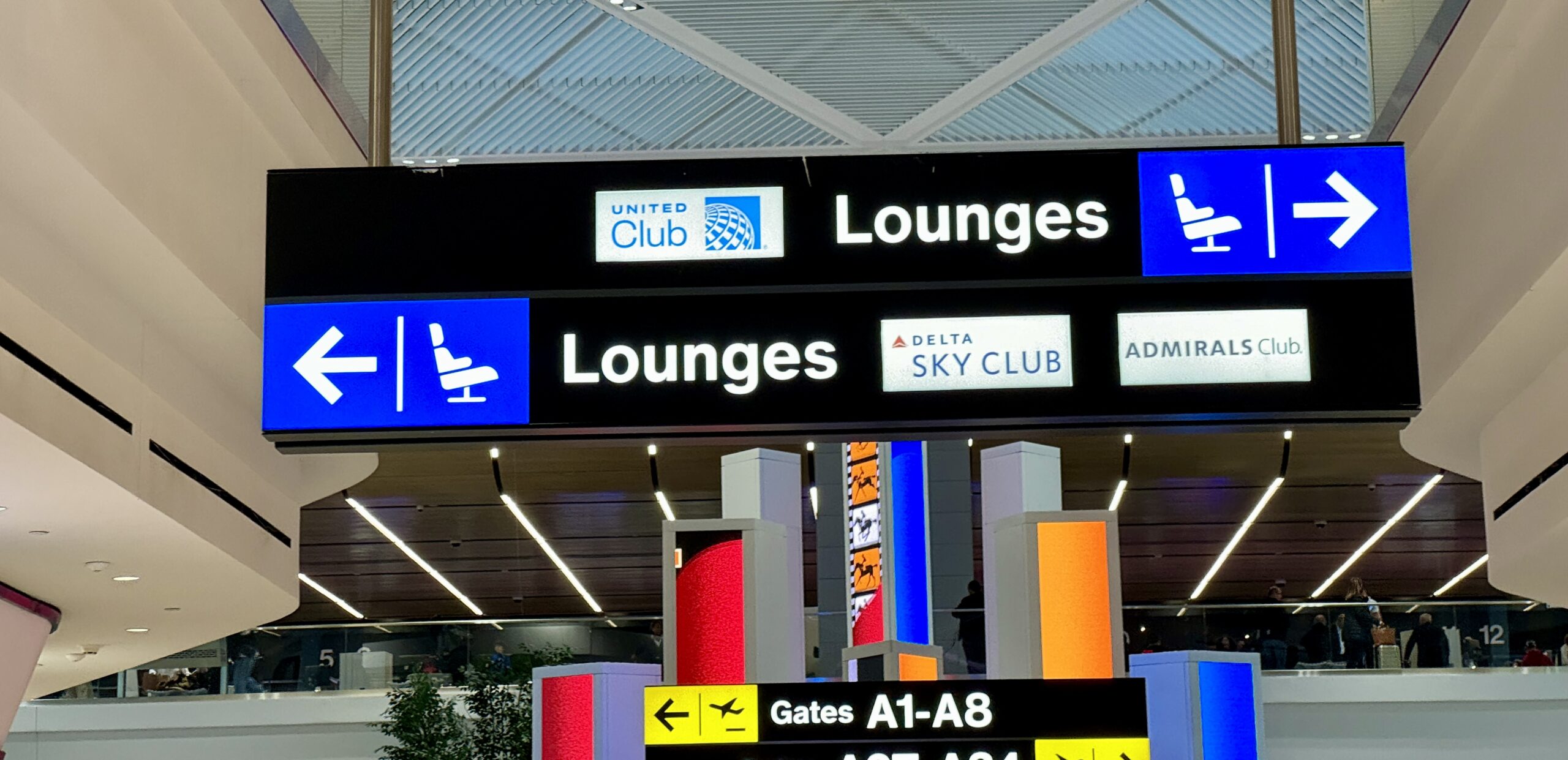 EWR Terminal A Lounge Signs