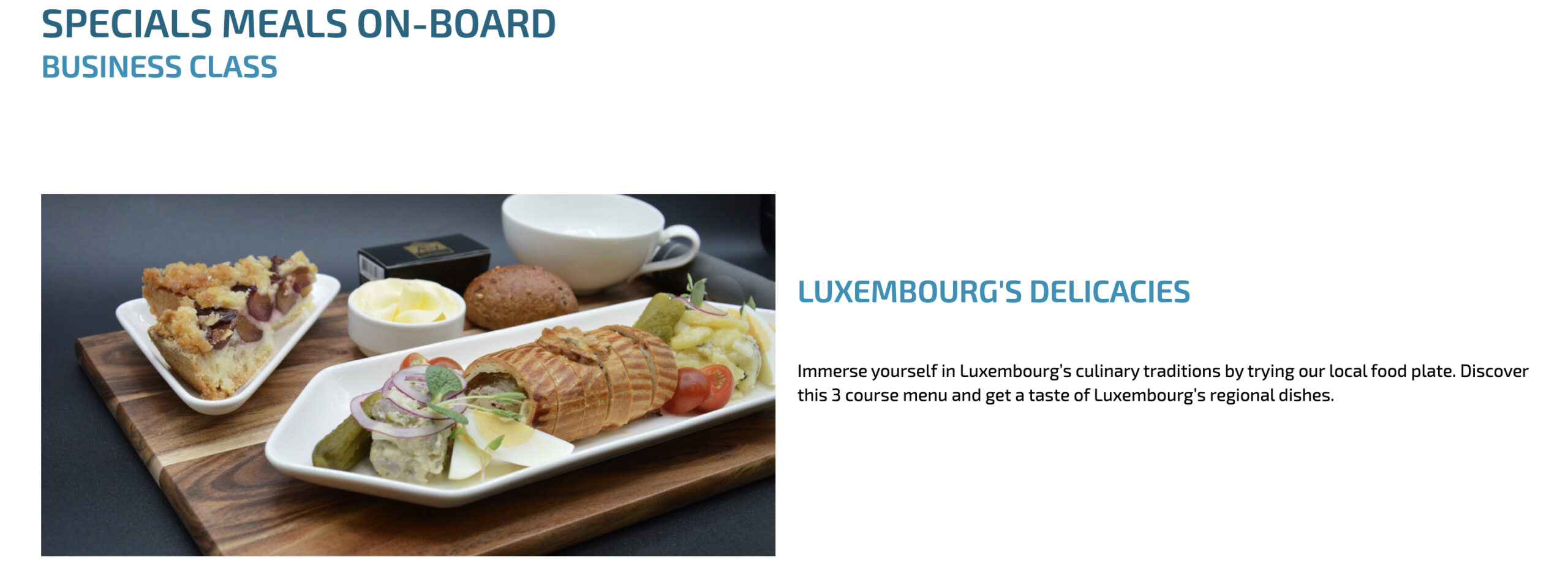 Luxair Meal
