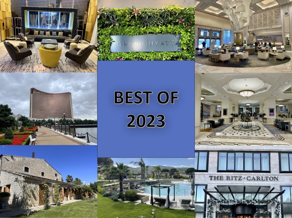 a collage of images of various hotels