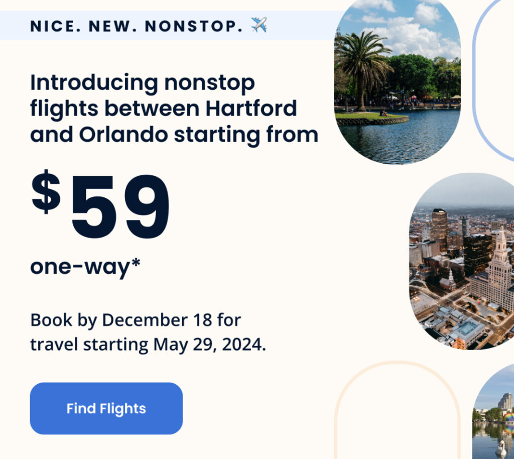 Breeze Airways Launches Flights Between Hartford and Orlando in May