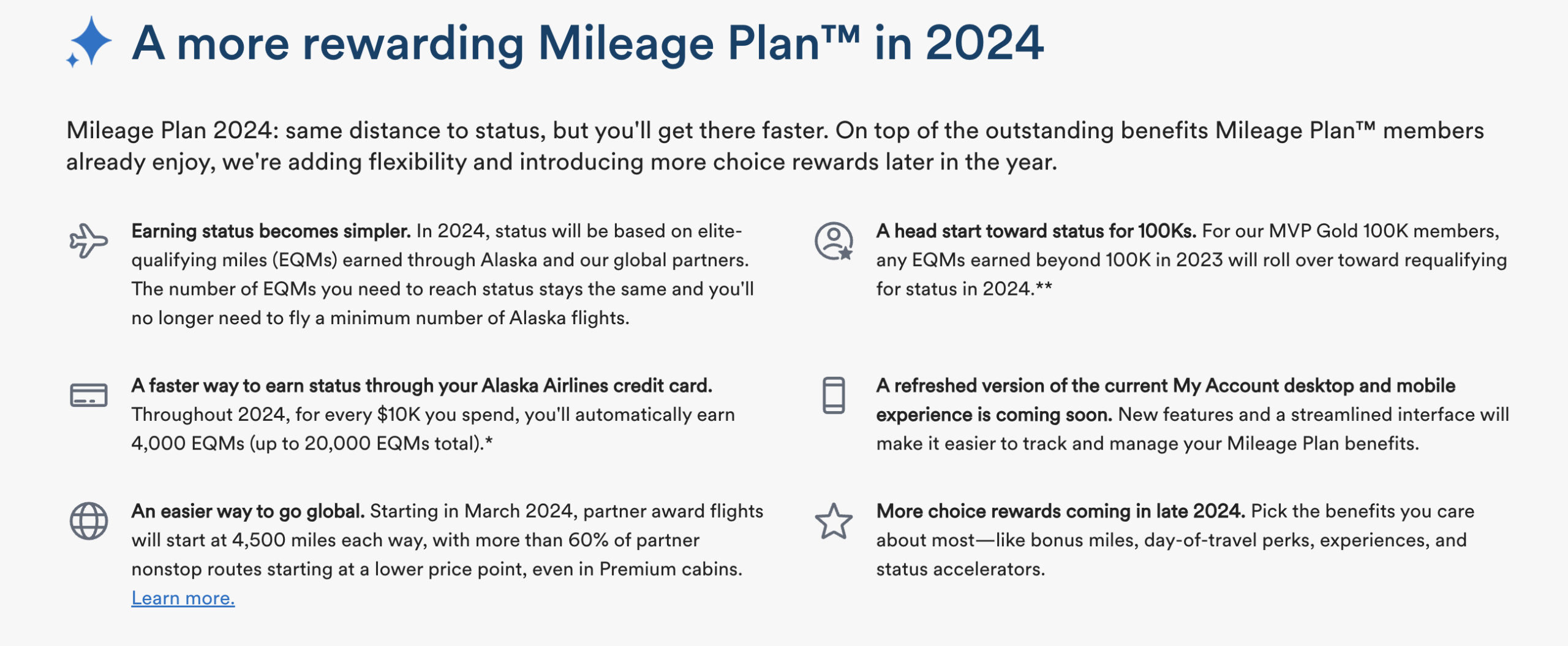 Mileage Plan 2024