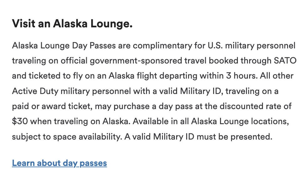 Alaska Lounge Military