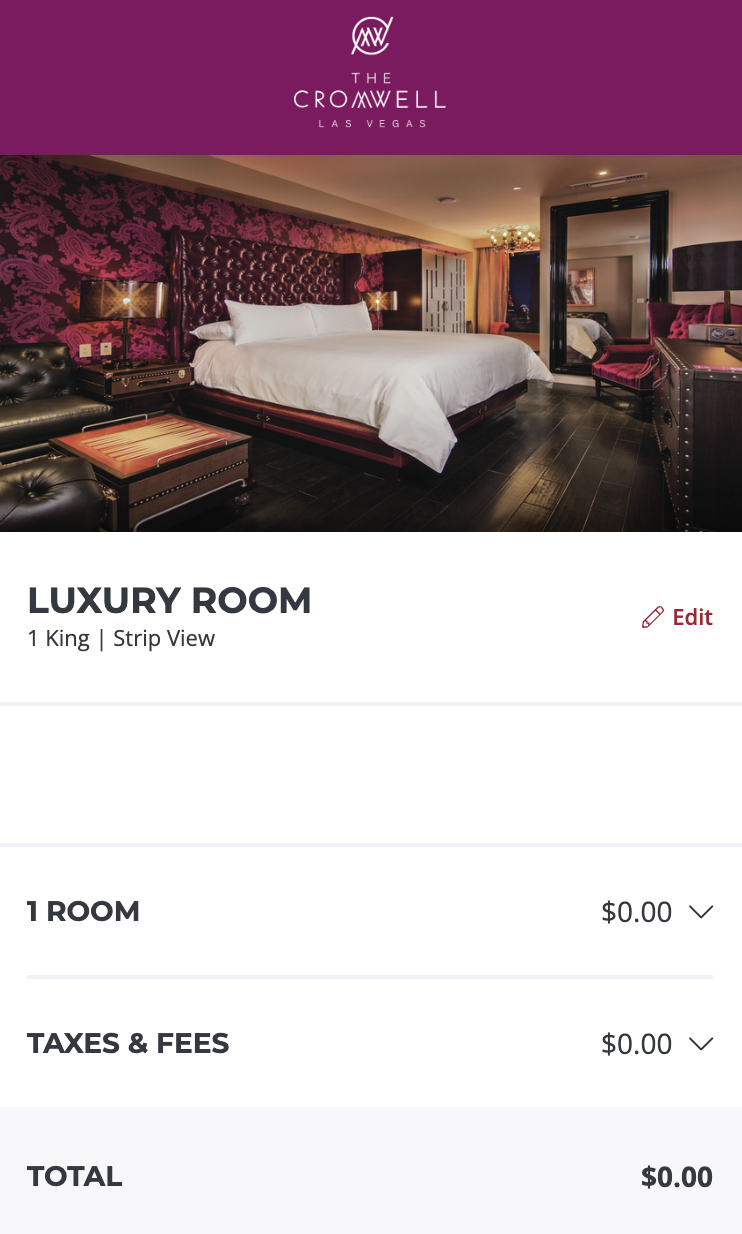 Cromwell Luxury Room