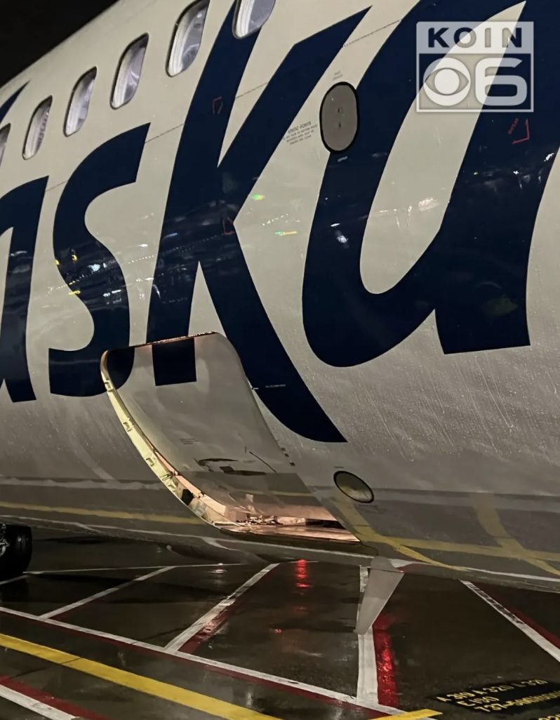 Alaska Airlines Lands in Portland With Open Cargo Door and Pets Inside(00)