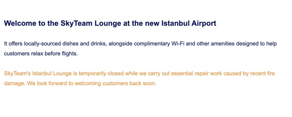 SkyTeam Lounge IST