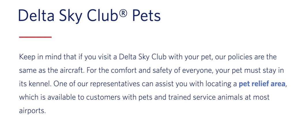 Delta Pet Policy