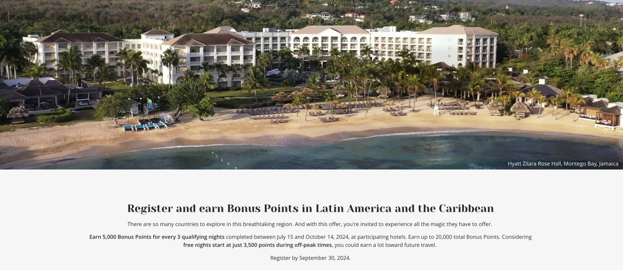 World of Hyatt Promo Earn Bonus Points in Latin America and the Caribbean This Summer The