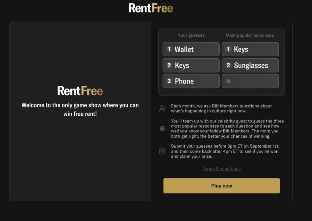 Bilt RentFree September