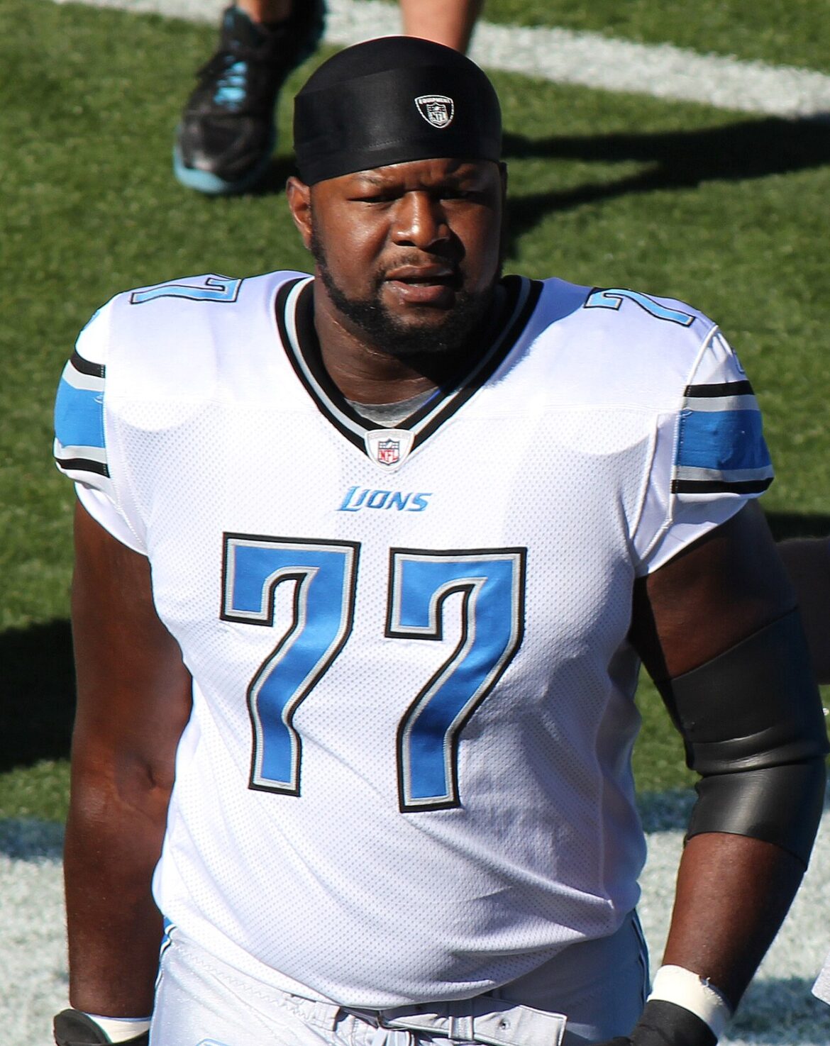 a man in a football uniform