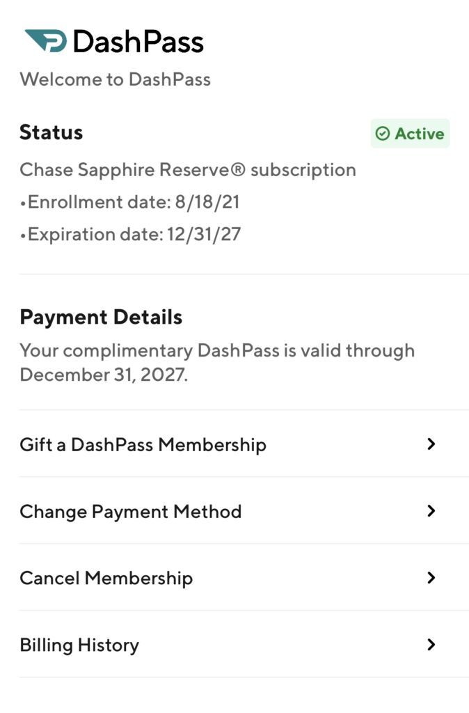 DashPass Membership