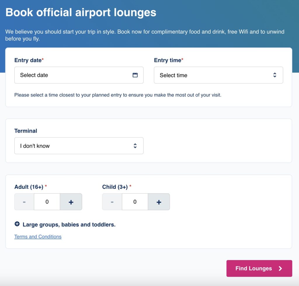 MAN Lounge Booking