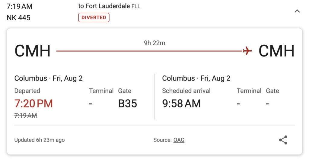 NK445 Flight Status