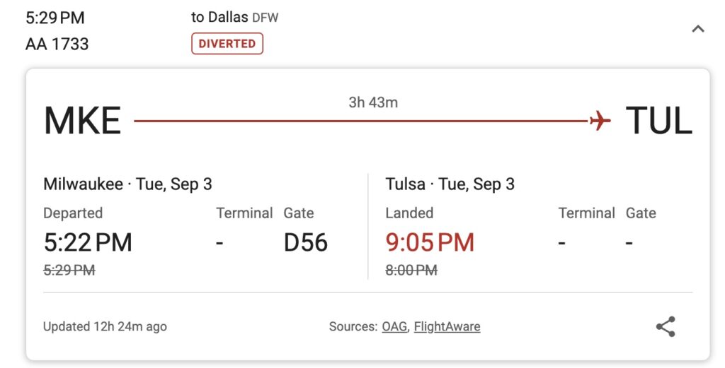 AA1733 Flight Status