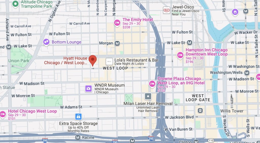 Hyatt House West Loop Map