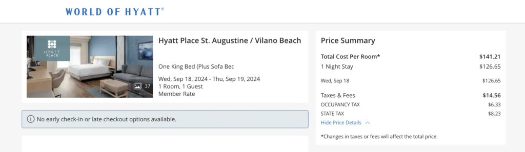 Hyatt Place Rate St Augustine