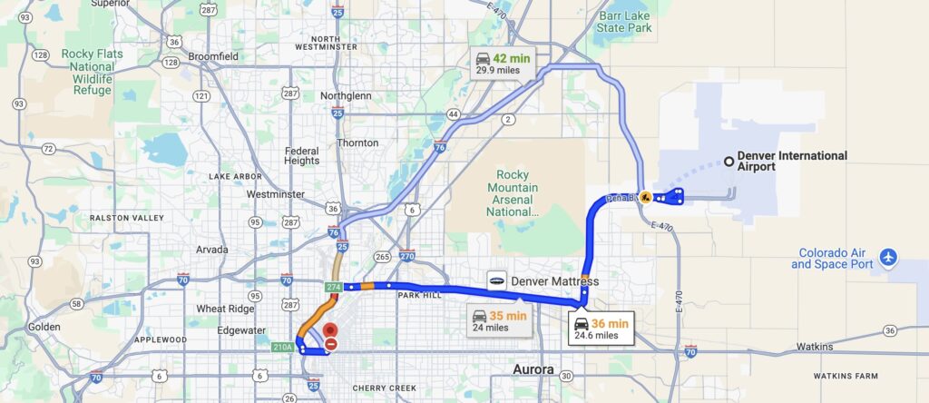 Hyatt Regency Denver Map