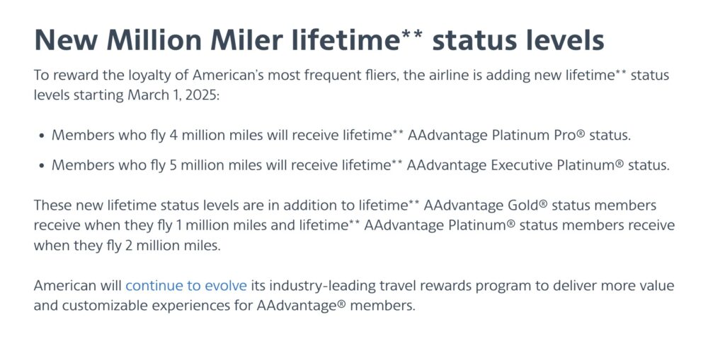 AA Million Miler