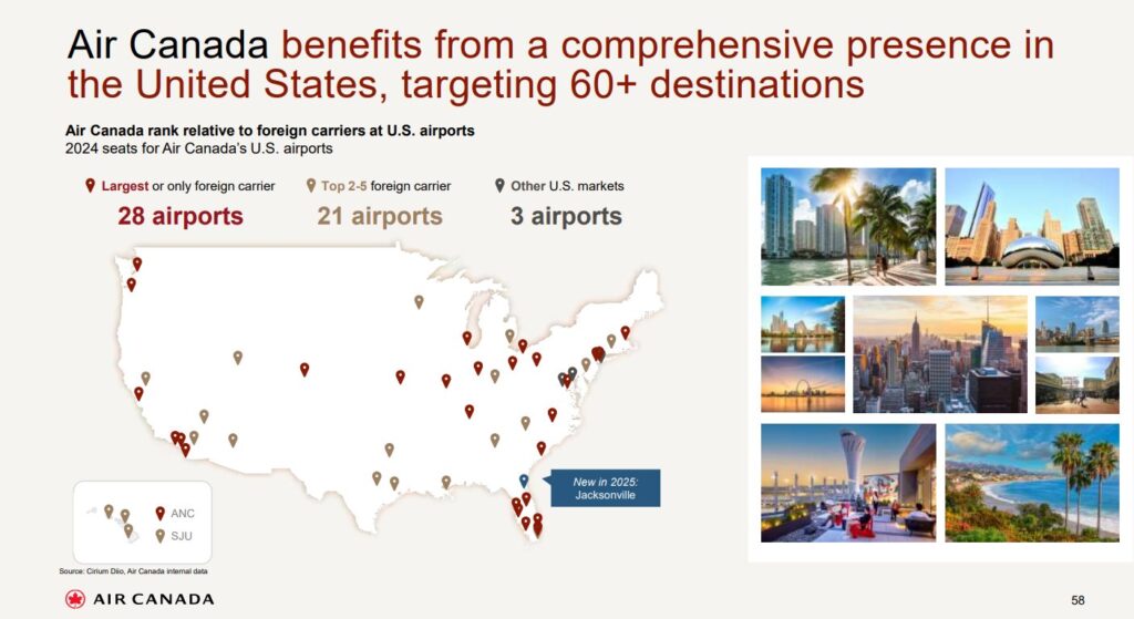 Air Canada US Destinations