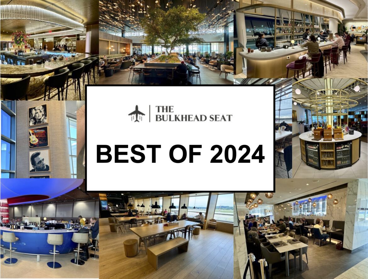 Best Lounges of 2024 a collage of images of a restaurant