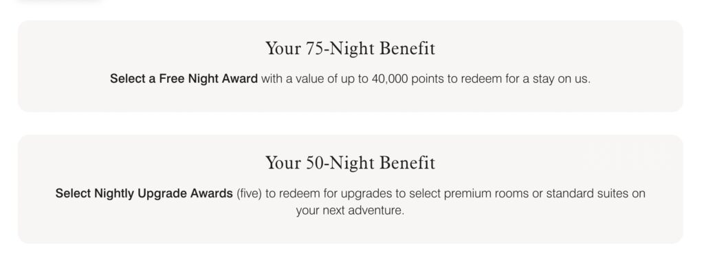 Marriott Choice Benefits