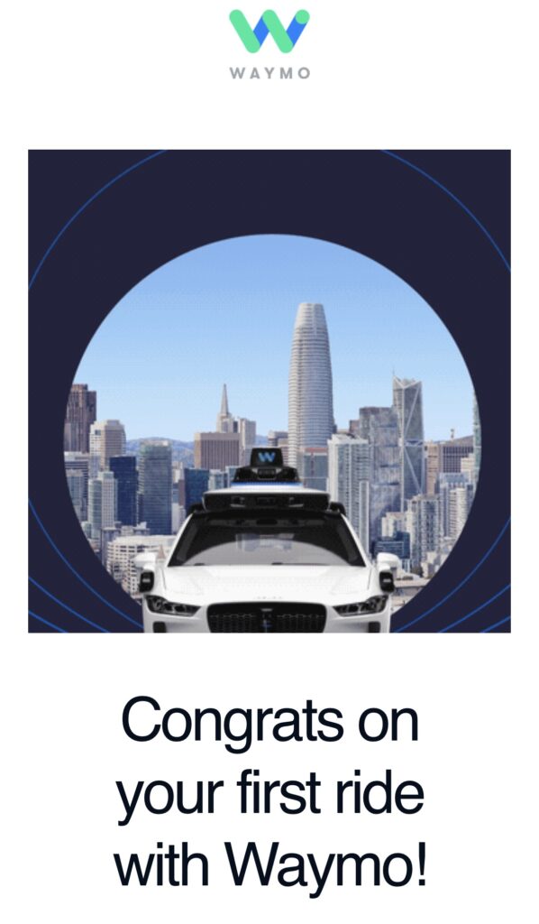 Waymo SF Thanks