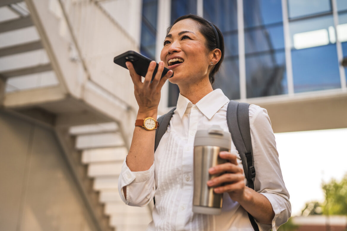 Woman on Speakerphone