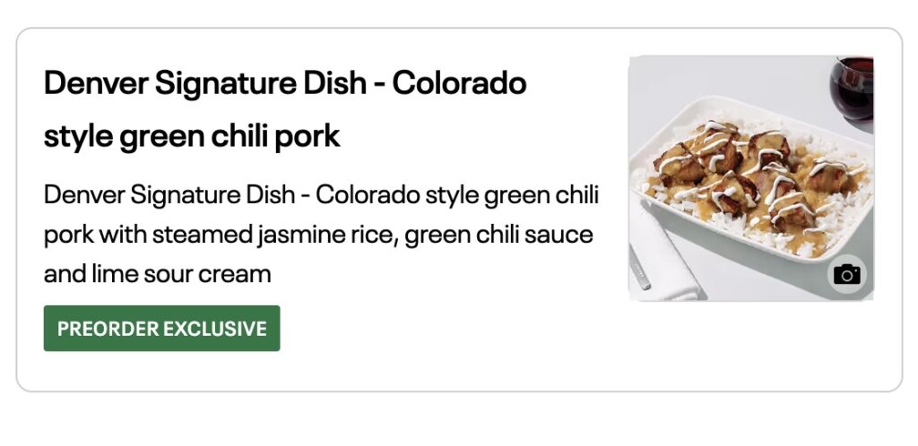 Denver Signature Dish