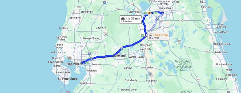 Grand Bohemian Orlando Map