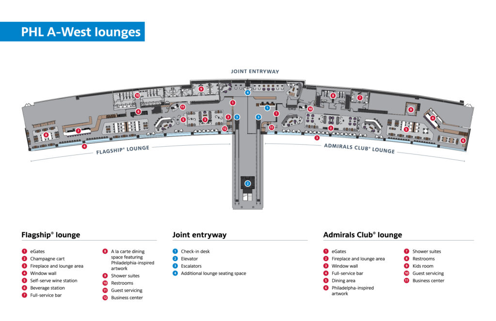 PHL Lounge Map