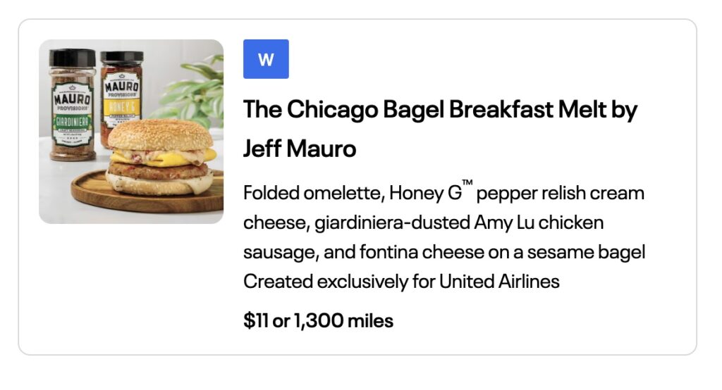 United Jeff Mauro Bagel