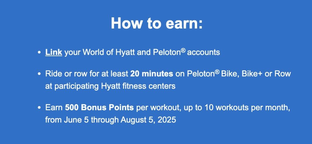 How to Earn Peloton Hyatt