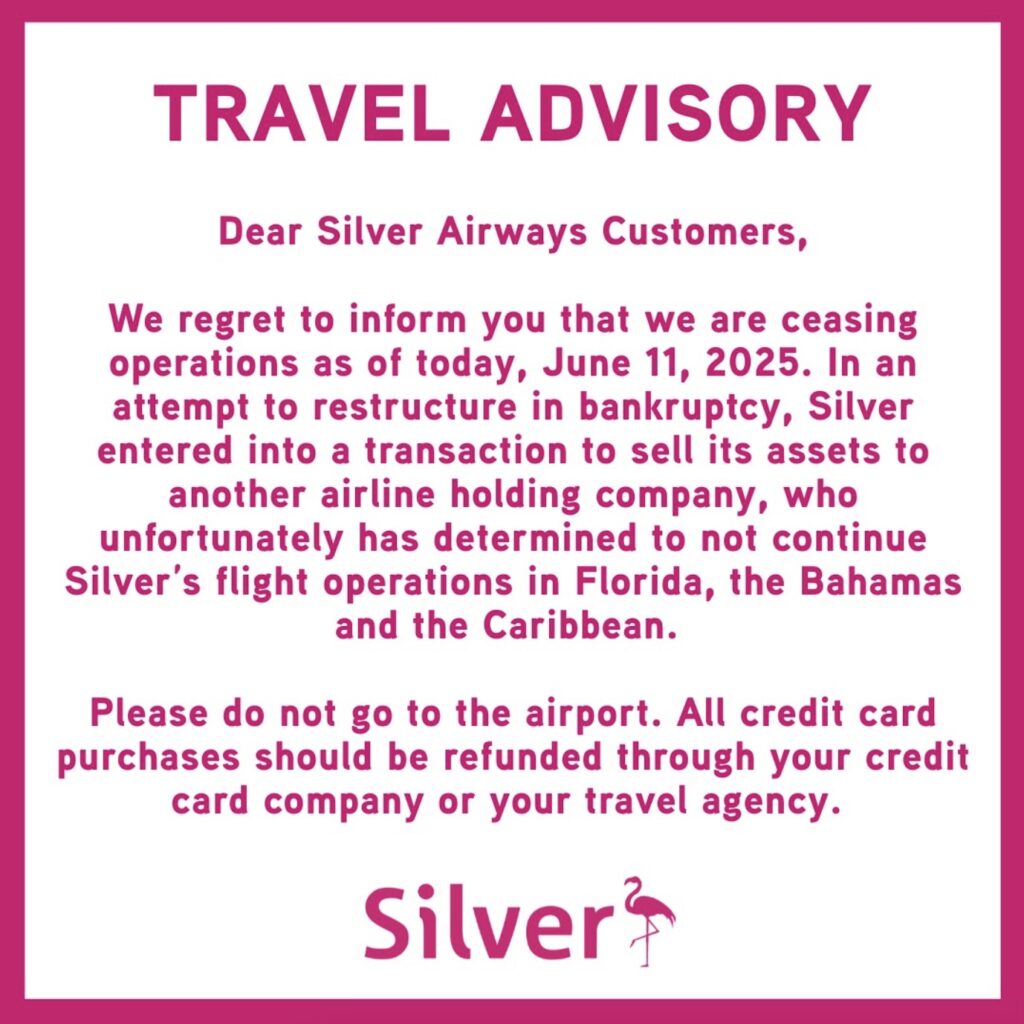 Silver Out of Business